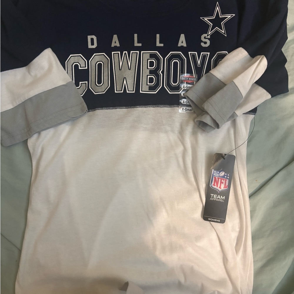 NFL Dallas Cowboys Navy and Gray Tee